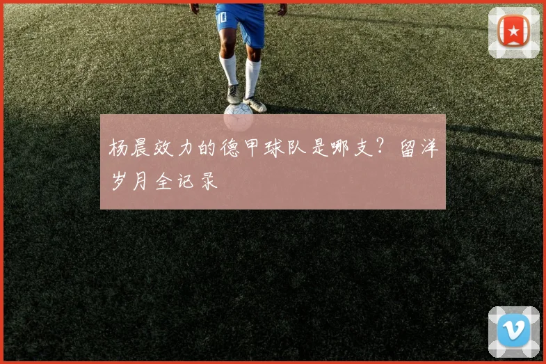 杨晨效力的德甲球队是哪支?留洋岁月全记录